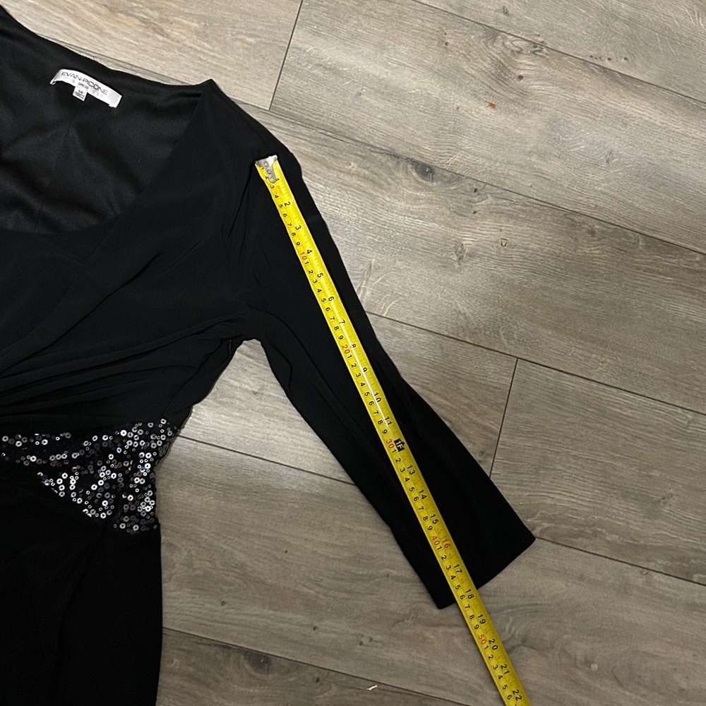 Evan Picone Black w/Sparkle. Very Flattering!! - Picture 8 of 12